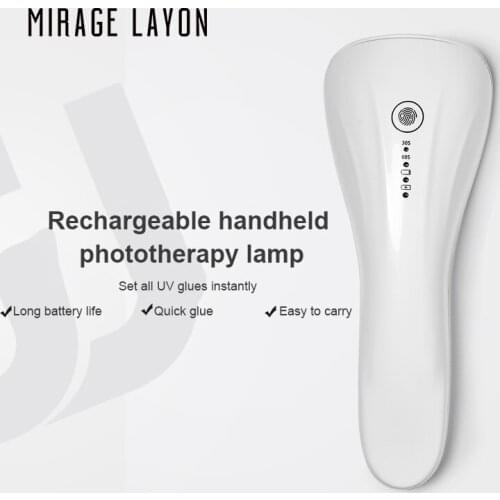 Manicure Handheld Lamp Portable Mini Phototherapy Lamp Quick-drying Small Rechargeable Manicure Lamp Nail Lamp