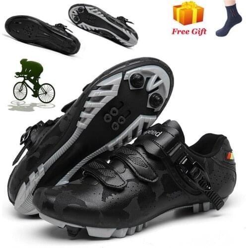 Professional Self-Locking Cleats Bicycle Shoes MTB Sneakers Speed Cycling Shoes Men sapatilha ciclismo Road Racing Bike Shoes