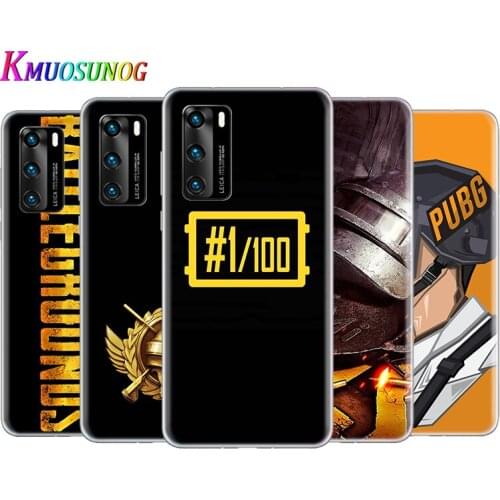 Transparent Cover Game PUBG For Huawei P40 Lite E P30 P20 P10 P9 P8 Pro Plus Lite mini 2019 Phone Case