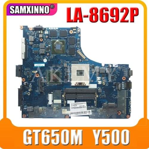 QIQY6 LA-8692P Laptop motherboard For Lenovo IdeaPad Y500 original mainboard GT650M