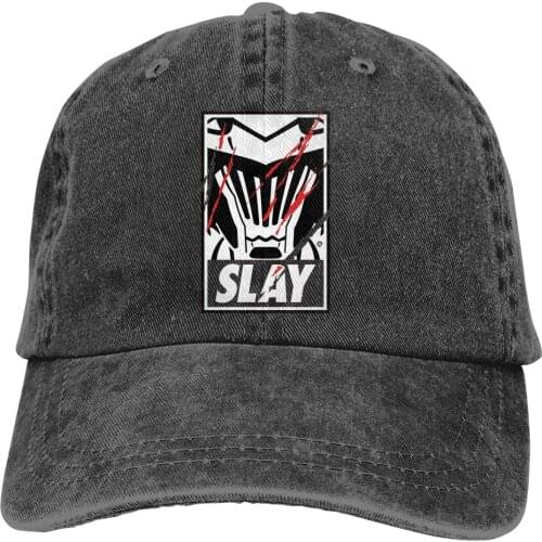 Adjustable Solid Color Baseball Cap Slay Washed Cotton Goblin Slayer Magic Killer Fantasy Anime Sports Woman Hat