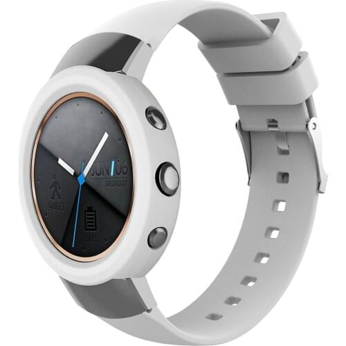 Replacement watch strap watch belt Rubber Wrist Strap wristband Watchband and Protect Shell Case for ASUS ZENWATCH 3