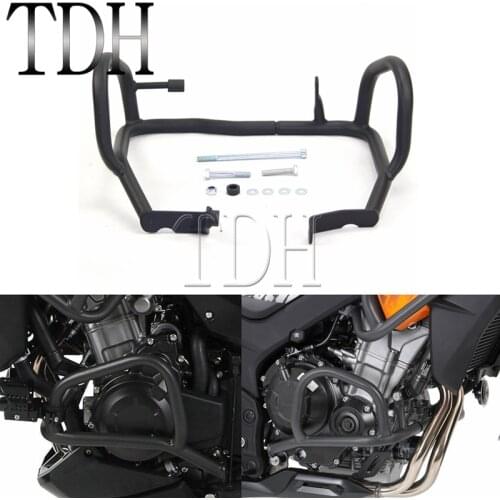 Steel Black Motorcycle Highway Engine Guard Cover Crash Bar Protector Bumper For HONDA CB CB500X CB400X CB500F CB400F 2013-2018
