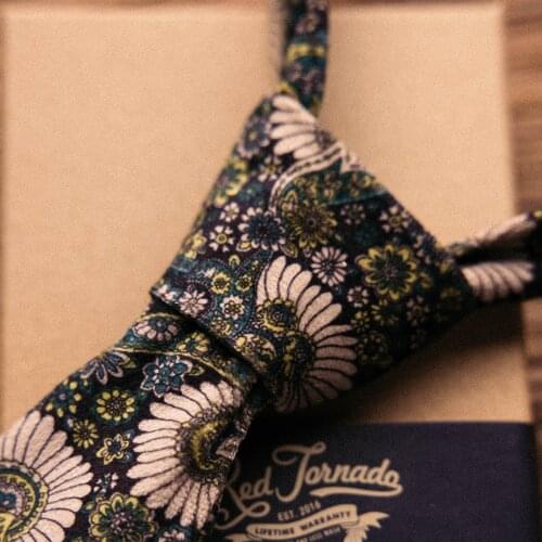 LD-0007 Red Tornado Super Quality Casual Cotton Tie