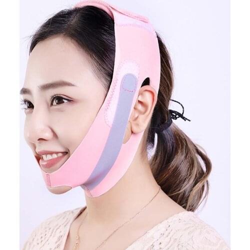 Slim Face Mask Artifact Lifting And Tightening V Face Slim Face Mask High-quality Diving Fabric Durable Lifting Massage Muscle