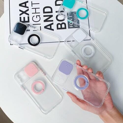 Camera Lens Protection Cover For Xiaomi 11 Redmi 9 9T 9A 9C Note 9S 10S Pro Poco M2 M3 F3 K40 Clear Ring Push window Case