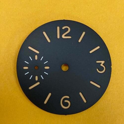 Watch Movement 36MM Green Luminous Watch Dial Fit for ETA6497/ST3600 Modification Part