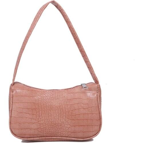 Crocodile Pattern Women Underarm Bag Ladies Small Shoulder Bags Purse Handbags M68C