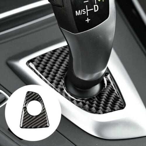 1pc Gearshift Panel Base Cover Decoration Gearbox Carbon Fiber Parts Accessories