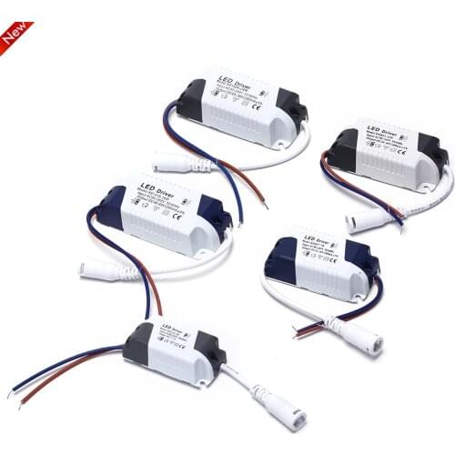 1pcs LED Light Transformer Power Supply Adapter For Led Lamp/bulb 1-3W 4-7W 8-12W 13-18W 18-24W Safe Plastic Shell LED Driver