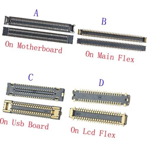 10pcs Lcd Display Screen Flex FPC Connector For Samsung Galaxy A51 A515 A5160 A516 4G 5G A41 A415 A515F Plug On Board 78 40 pin