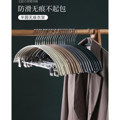 10pcs/lot 41cm Anti-deformation Plastic Clothes Hanger with Ajustable Clips for Sweaters Pants Non-slip Coat and Trousers Hanger