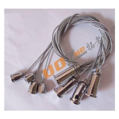 2pcs/lot Regulation of fittings chandelier telescopic pull head pull iron wire lock head lifting device DIY