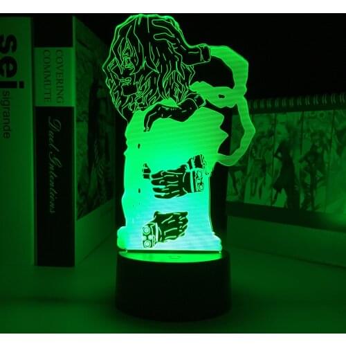 Anime My Hero Academia Tomura Shigaraki 3D Led Night Light Lamp for Bedroom Decoration Birthday Gift 3D LED Lamp
