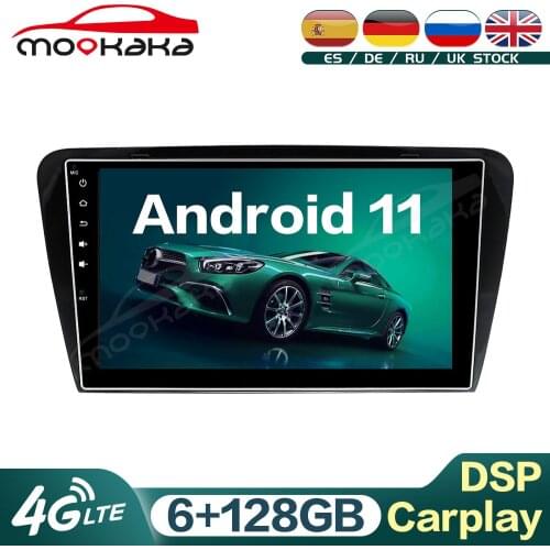 Android 11 6G+128GB Car Multimedia DVD Player for SKODA Octavia 2014-2017 Car GPS Navigation Audio Stereo Head Unit Carplay DSP