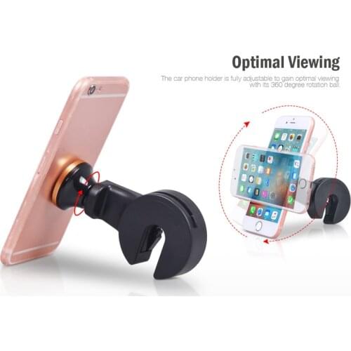 Car Seat Headrest Mounts Magnetic Mobile Phone Holders Stands For Galaxy A6 (2018)/A6+ (2018),For Xiaomi Mi A2 (Mi 6X),Redmi S2