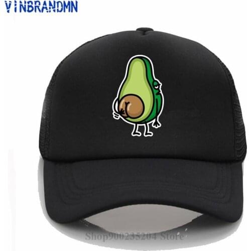 Funny Avocado butt scratching ass Baseball hat Gift idea Graphic Print Harajuku Avocado summer hat Newest Ajustable Snapback hat
