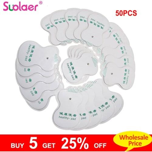 50/20 Tens Acupuncture Electrode Pads Digital Therapy Machine Slimming Massager Myostimulator Adhensive Gel Health Pad for Tens