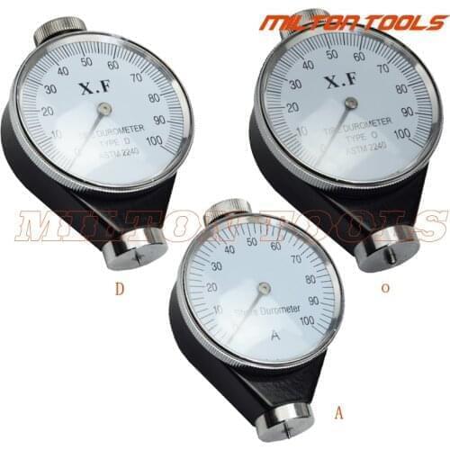 Shore Type A/O/D Rubber Tire Durometer Hardness Tester Meter 0-100 HA sclerometer hardness tester