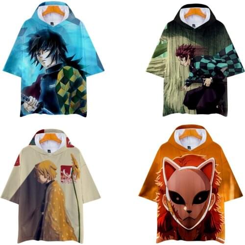 Hot Anime Demon Slayer Kimetsu No Yaiba Tanjiro Kamado Cosplay Costume Men T Shirts Sweatshirts Halloween Costumes for Women