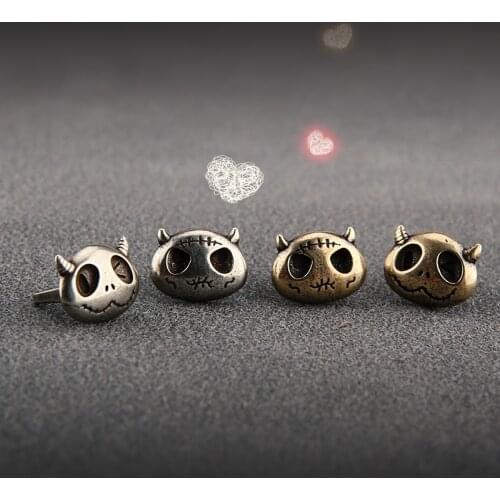 Qianyi leather products brass cloth buckle new fashion decorative buckle pumpkin cloth buckle handmade leather accessories