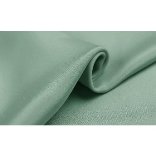 Howmay 100% pure silk fabric crepe de chine 30m/m 45" 130gsm 114cm CDC mint green 31# for sewing dress or DIY handmade