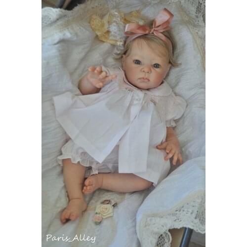 NPK 18inch Dimitri Reborn Doll Kit Soft Real Touch Peach vinyl Color Unfinished Doll Parts
