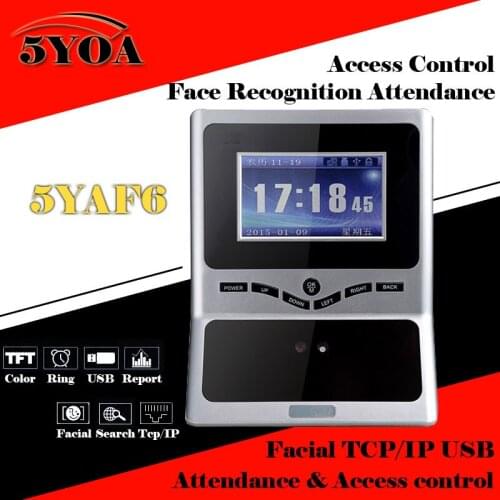 Face Facial TCP IP Attendance Access Control Biometric Time Clock Recorder Employee Digital Electronic Standalone Reader 5YAF5