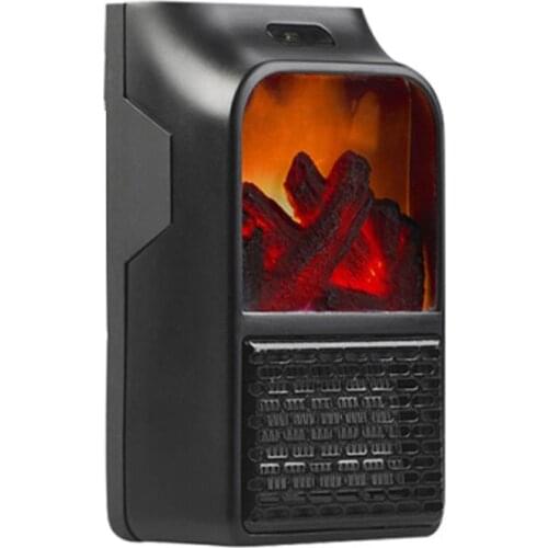 Mini Electric Wall-outlet Flame Heater Plug-in Air Warmer Household Wall Handy A6HB