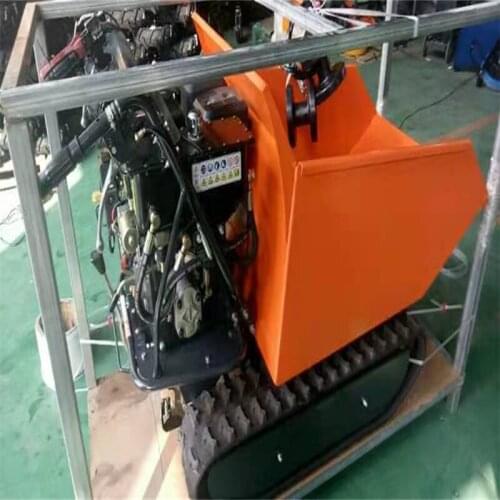 2021 New Mini Transporter Tracked Carriage Truck Electric Start Crawler Dumper