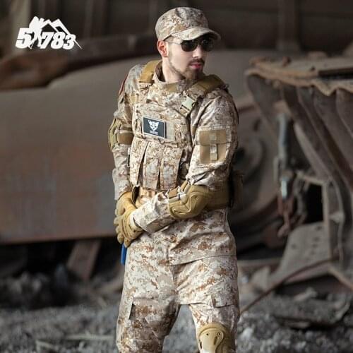 New Outdoor US Military Desert Digital Sets Plus Size Military Uniforms Tactical Suit Top Quality Outdoor Hunting Equipment