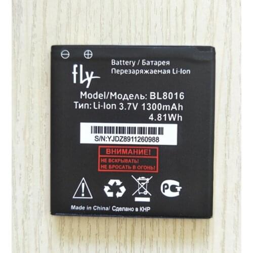 New High Quality BL8016 battery for fly BL8016 smart phone Battery 3.7V 1300mAh