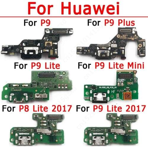 Original Usb Charge Board For Huawei P9 Plus P8 Lite Mini 2017 Charging Port Ribbon Socket Pcb Dock Connector Plate Spare Parts