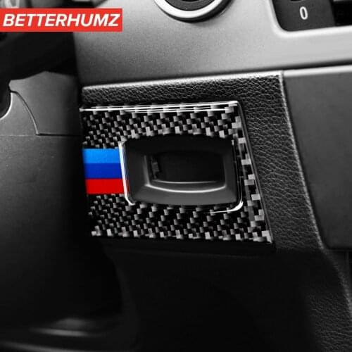 For BMW e90 e92 e93 3 Series Interior Moulding M performance Carbon Fiber Key Hole Ignition Switch Frame Car Stickers and decals