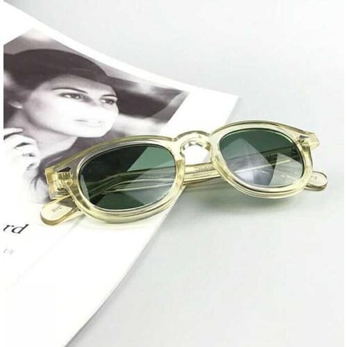 Johnny Depp (Johnny Depp) mens polarized sunglasses, acetate frame brand designer sunscreen glasses, mens UV400 C11