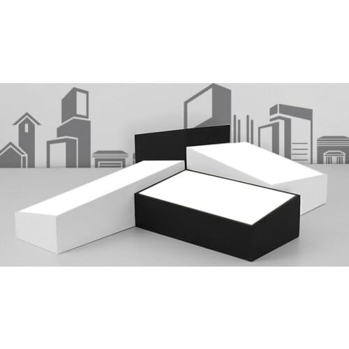 Modern Simple Led Acrylic ceiling lights Geometry rectangle White/Black Color for living room bedroom home Light Fixture