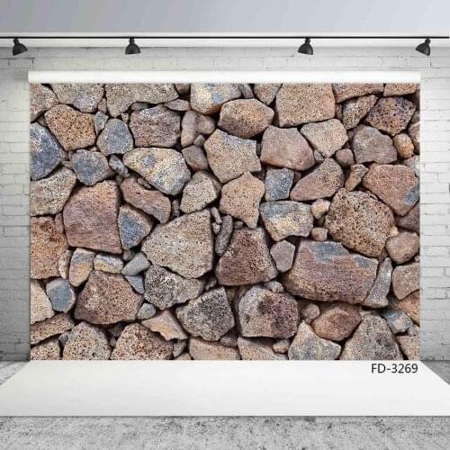 Stone Brick Wall Rock Photocall Background Children Baby Shower Portrait Vinyl Photography Photo Studio Prop Photophone Backdrop