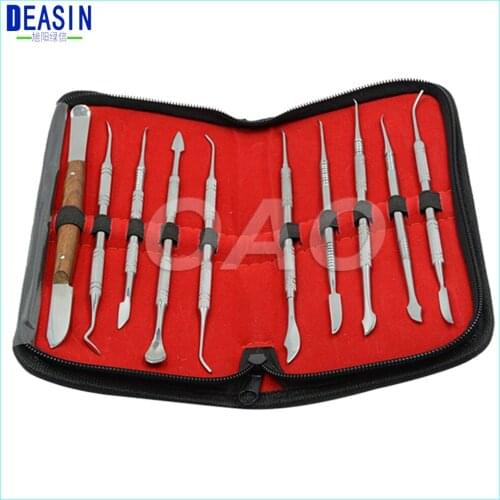 High Quality Dental Lab Equipment Wax Carving Tools Set Surgical Dentist Sculpture Knife Instruments Tool Kit