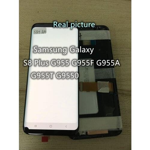 Original For Samsung GalaxyS8 Plus G955 G955F G955A LCD display touch screen digitizer LCD multi-point real picture replacement
