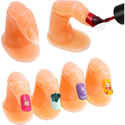 1 / 5 PCS False Nail Manicure Practice Frame Color Used To Learn Manicure Practice Stand Auxiliary Tool Finger Model