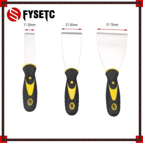 1pc 3D Printer Tool Handmade Removal Tool 1" 2" 3" Stainless Steel Spatula For 3D Printer Heated Bed Platforms With Box Package