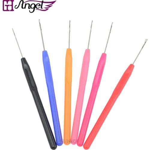 12pcs Latch Crochet Hair Hook Needles for Micro Rings I tip Hair Extensions Braiding Ventilation Needles Hair Extension Tools