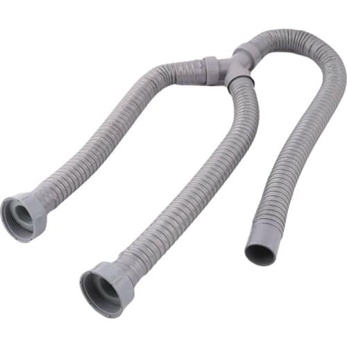 3.3Ft Washing Machine PVC Y Shaped Drain Discharge Hose Washer Pipe Connector
