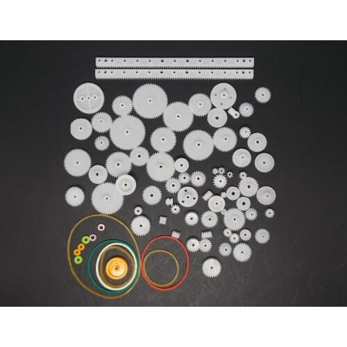 75PCS a lot,Plastic gear,rack, pulley, belt,Worm gear,Single-and double-gear,8-56 teeth