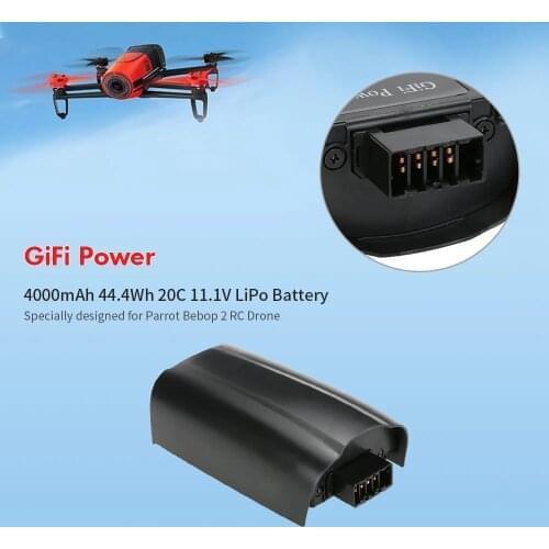 Upgrade Power Rechargeable Battery For Parrot Bebop 2 Drone Battery 4000mAh 11.1V Lipo Battery For RC Drones Quadcopter Parts