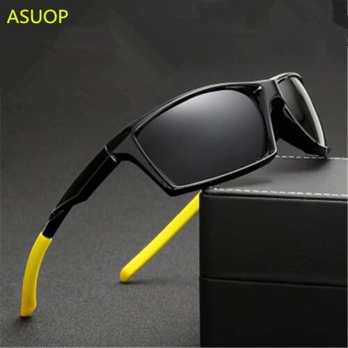 ASUOP 2019 new polarized ladies sunglasses UV400 square mens sunglasses classic fashion brand designer sports driving glasses