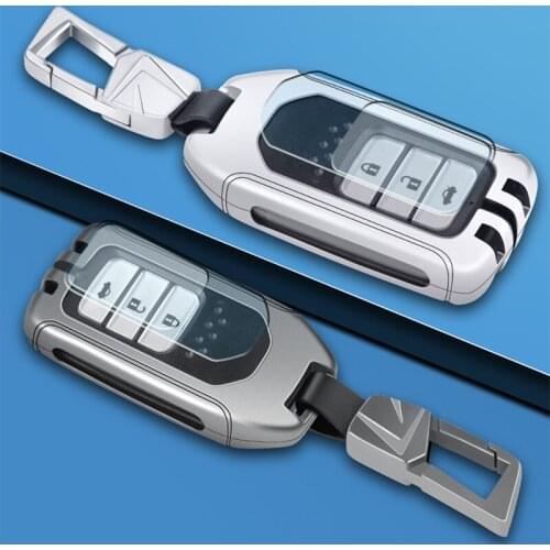 Zinc alloy Car Smart Key Case Cover For Honda Hrv Civic 2017 Accord 9 Crider City Cr-v Vezel Spirior Odyssey Freed Pilot Fit