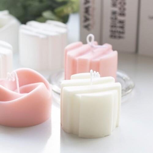 Cylindrical candle mold Cake pudding silicone mold Scented candle mold Rose cylindrical combination soap mold