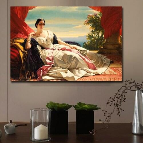 Franz Hal Free Shipping Classical Court Noble Women Oil Painting Canvas Prints Canvas Art Deco Picture