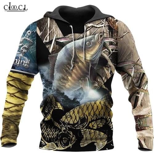 HX Newest Animal Carp Fishing 3D Print Men Women Hoodies Sweatshirt Streetwear Zip Pullover Casual Tracksuits Drop Shipping